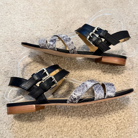 Poppy Barley Leopard Print Strappy Sandal - Picture 1 of 6